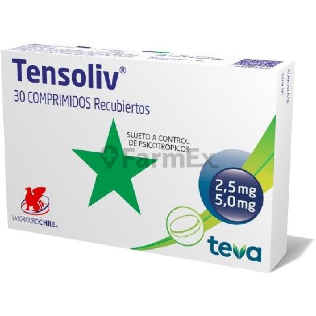 Tensoliv 2,5 mg x 30 comprimidos Farmex-Pluxee-Persistente